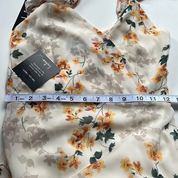 NWT Lulus Shadow Blossom Cream Floral Maxi Dress - Picture 12 of 12
